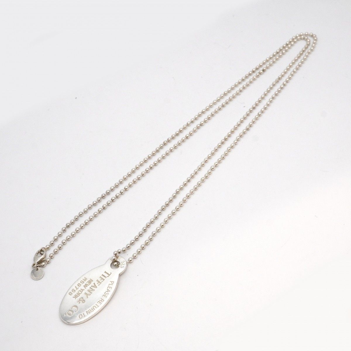 Tiffany & Co Necklace Return to Oval 925 Sterling Silver — view 3