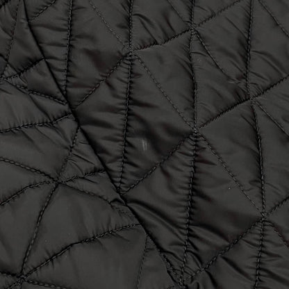Prada Jacket Quilted 36 Re-Nylon Lambskin Triangle Logo Black Silver — view 7