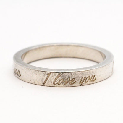Tiffany & Co Ring I Love You 925 Sterling Silver — view 5