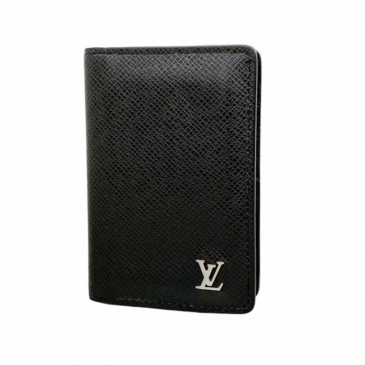 Louis Vuitton Card Case Taiga Organizer de Poche Noir