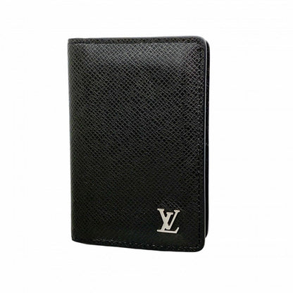 Louis Vuitton Card Case Taiga Organizer de Poche Noir