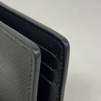 Louis Vuitton Card Case Taiga Organizer de Poche Noir — view 6