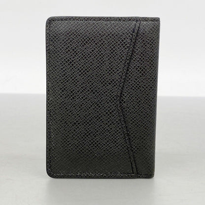 Louis Vuitton Card Case Taiga Organizer de Poche Noir — view 7