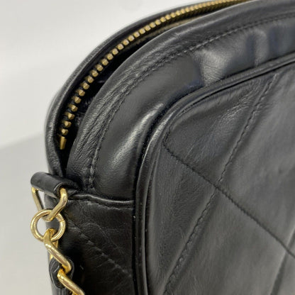 Chanel Shoulder Bag Lambskin Black Gold — view 6