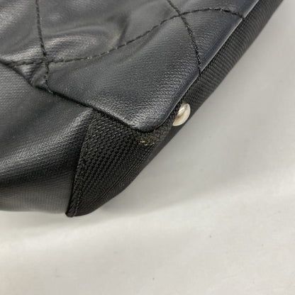 Chanel Tote Paris Biarritz Canvas Black Silver — view 8