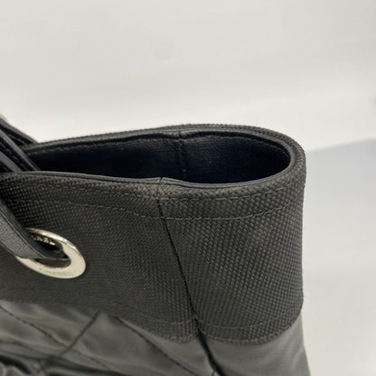 Chanel Tote Paris Biarritz Canvas Black Silver — view 7