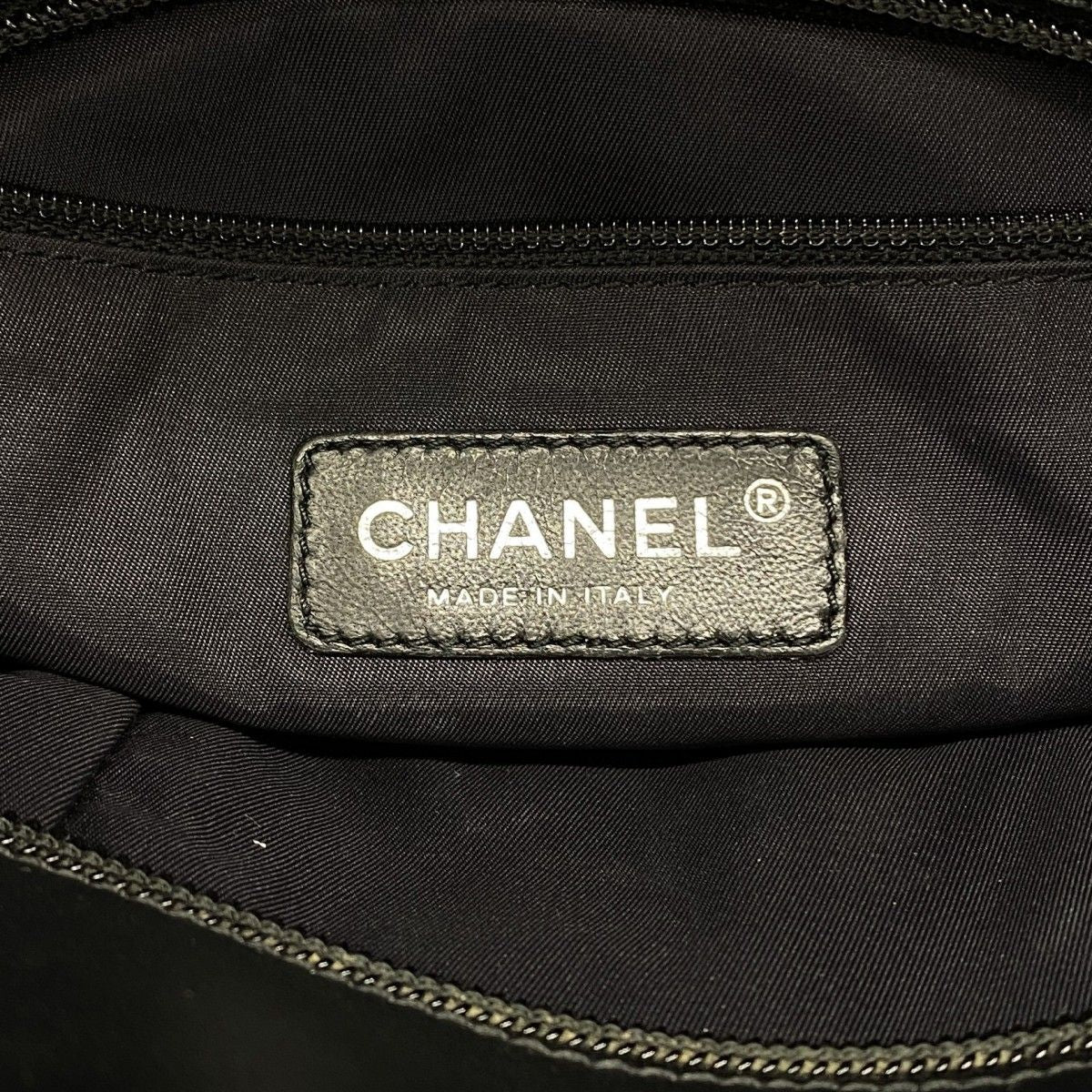 Chanel Tote Paris Biarritz Canvas Black Silver — view 5