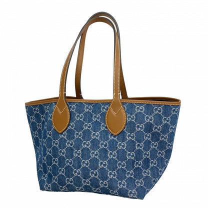 Gucci Tote Totissima Denim Navy Silver