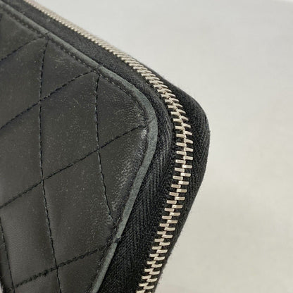 Chanel Wallet Quilted Lambskin Black Silver — view 6