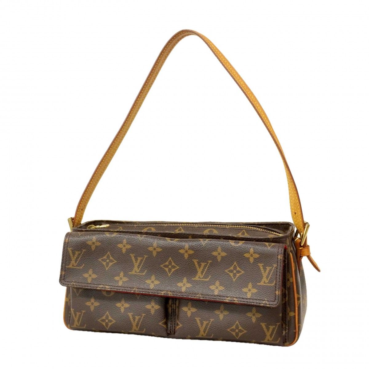 Louis Vuitton Shoulder Bag Monogram Viva Cite MM Brown