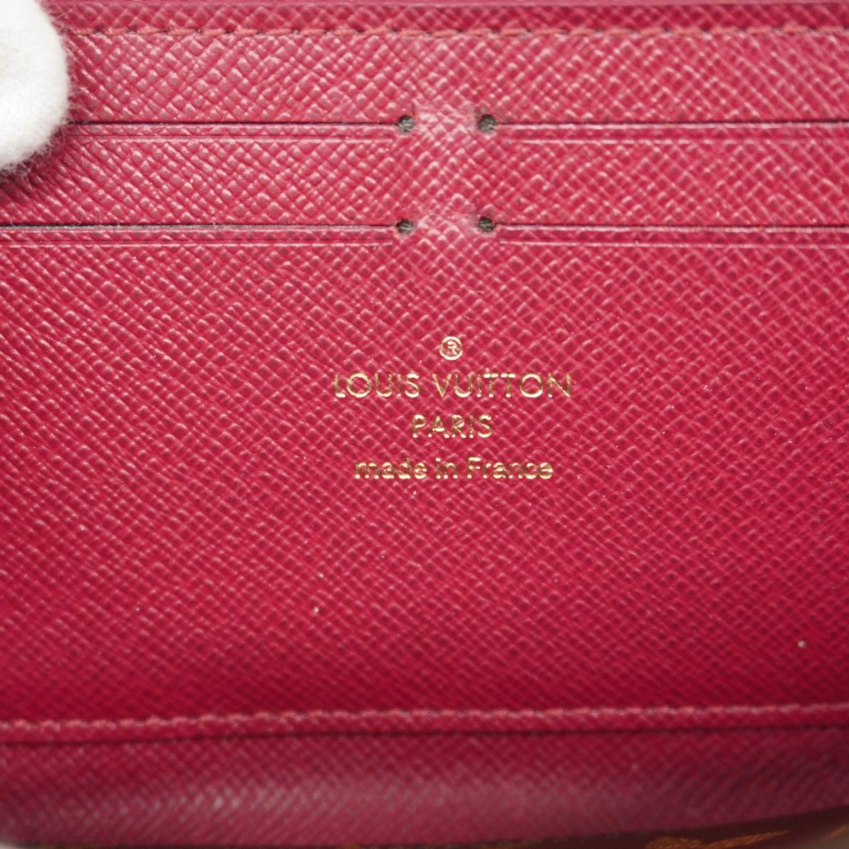 Louis Vuitton Wallet Monogram Portefeuille Clemence Brown Fuchsia Pink — view 4