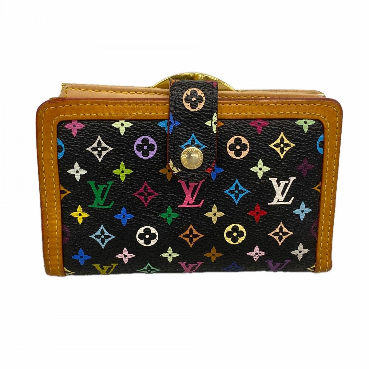 Louis Vuitton Wallet Monogram Multicolor Portefeuille Viennois Noir