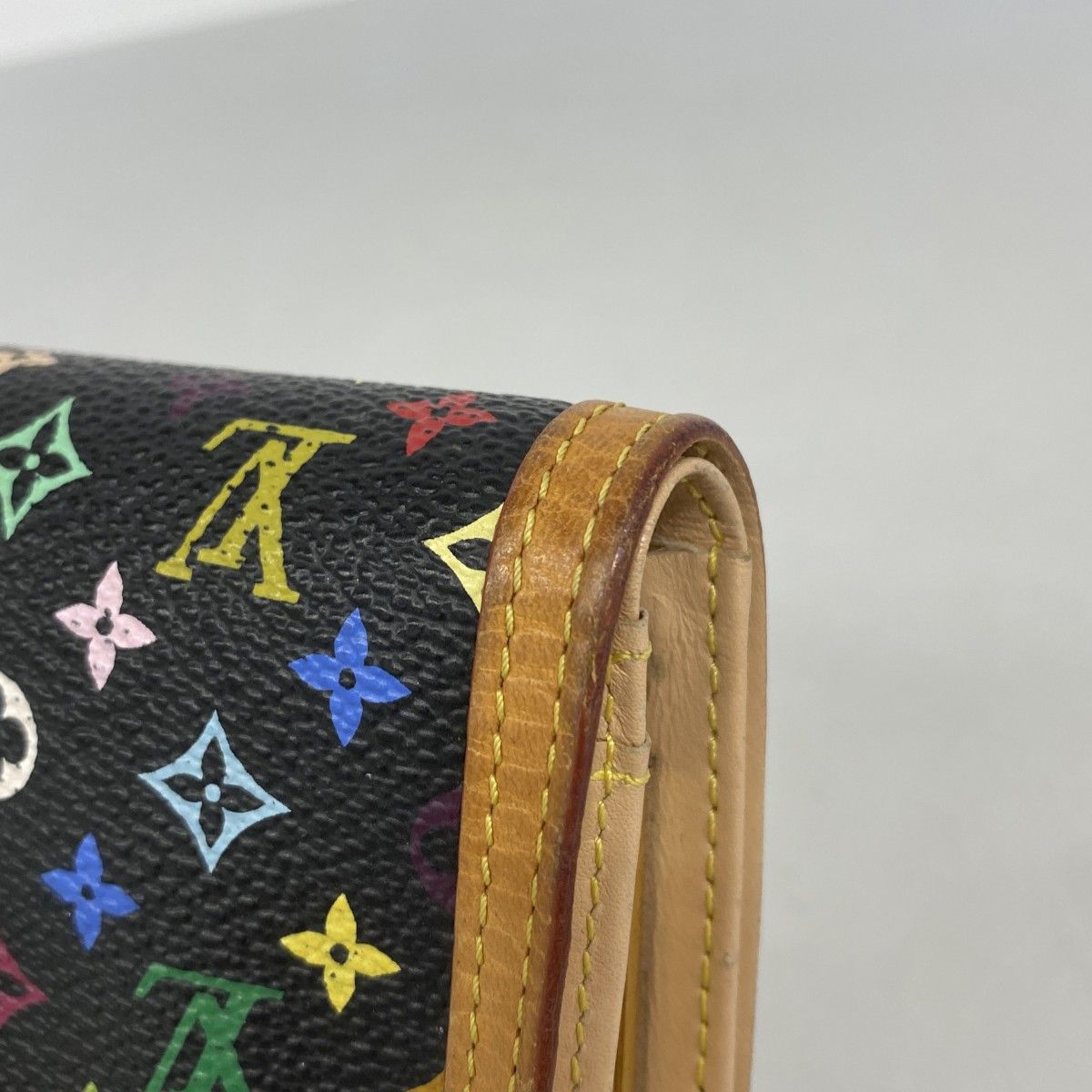 Louis Vuitton Wallet Monogram Multicolor Portefeuille Viennois Noir — view 7