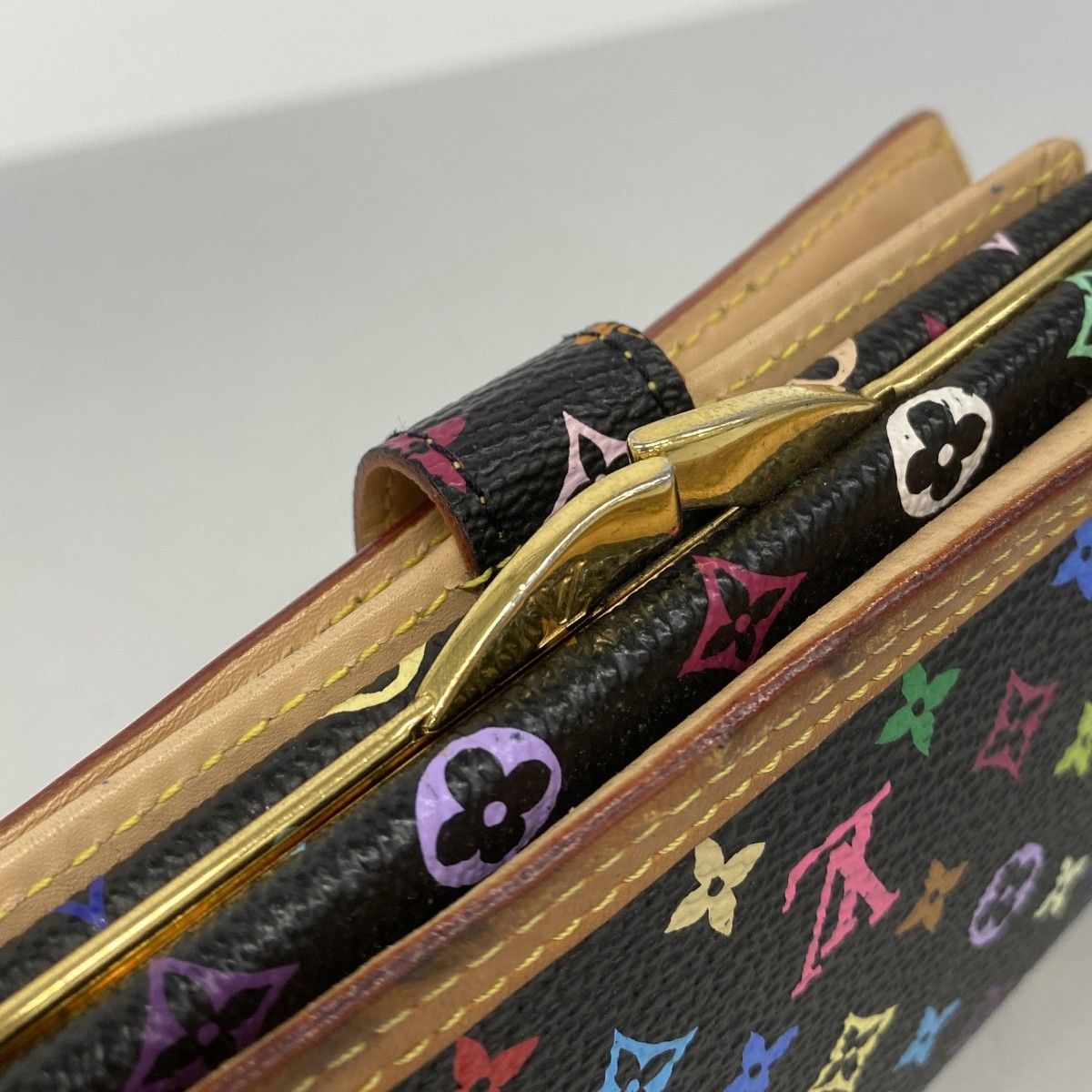 Louis Vuitton Wallet Monogram Multicolor Portefeuille Viennois Noir — view 8