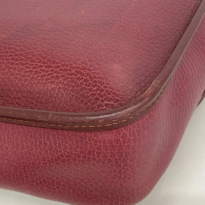 Cartier Business Bag Must Leather Bordeaux Gold Silver — view 7