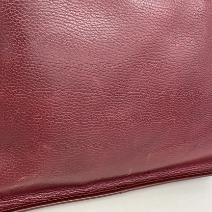 Cartier Business Bag Must Leather Bordeaux Gold Silver — view 8