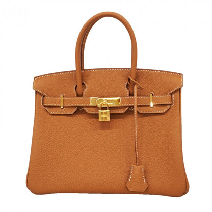 Hermes Handbag Birkin 30 Togo Gold