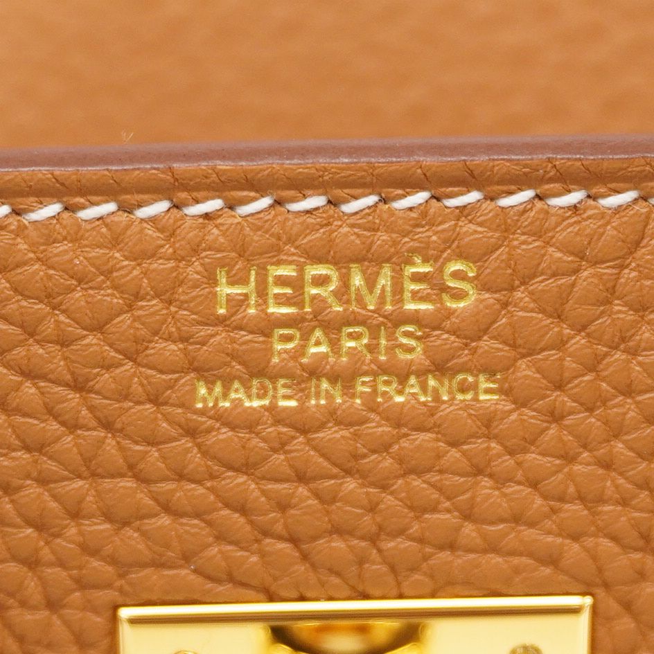 Hermes Handbag Birkin 30 Togo Gold — view 5