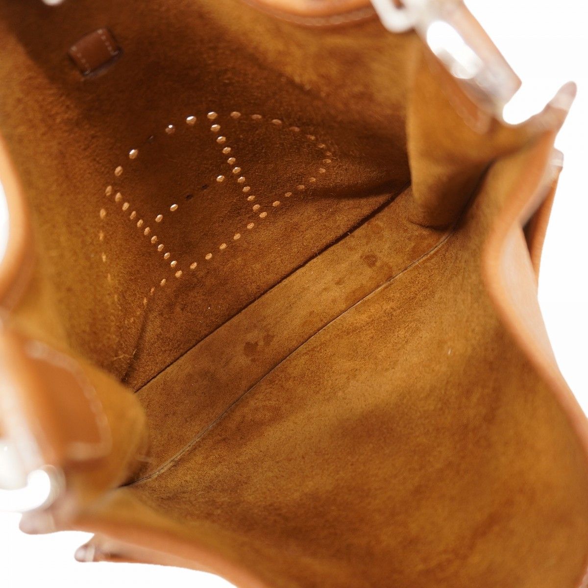 Hermes Shoulder Bag Evelyne Taurillon Clemence Gold Silver — view 4
