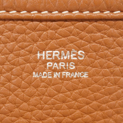 Hermes Shoulder Bag Evelyne Taurillon Clemence Gold Silver — view 5