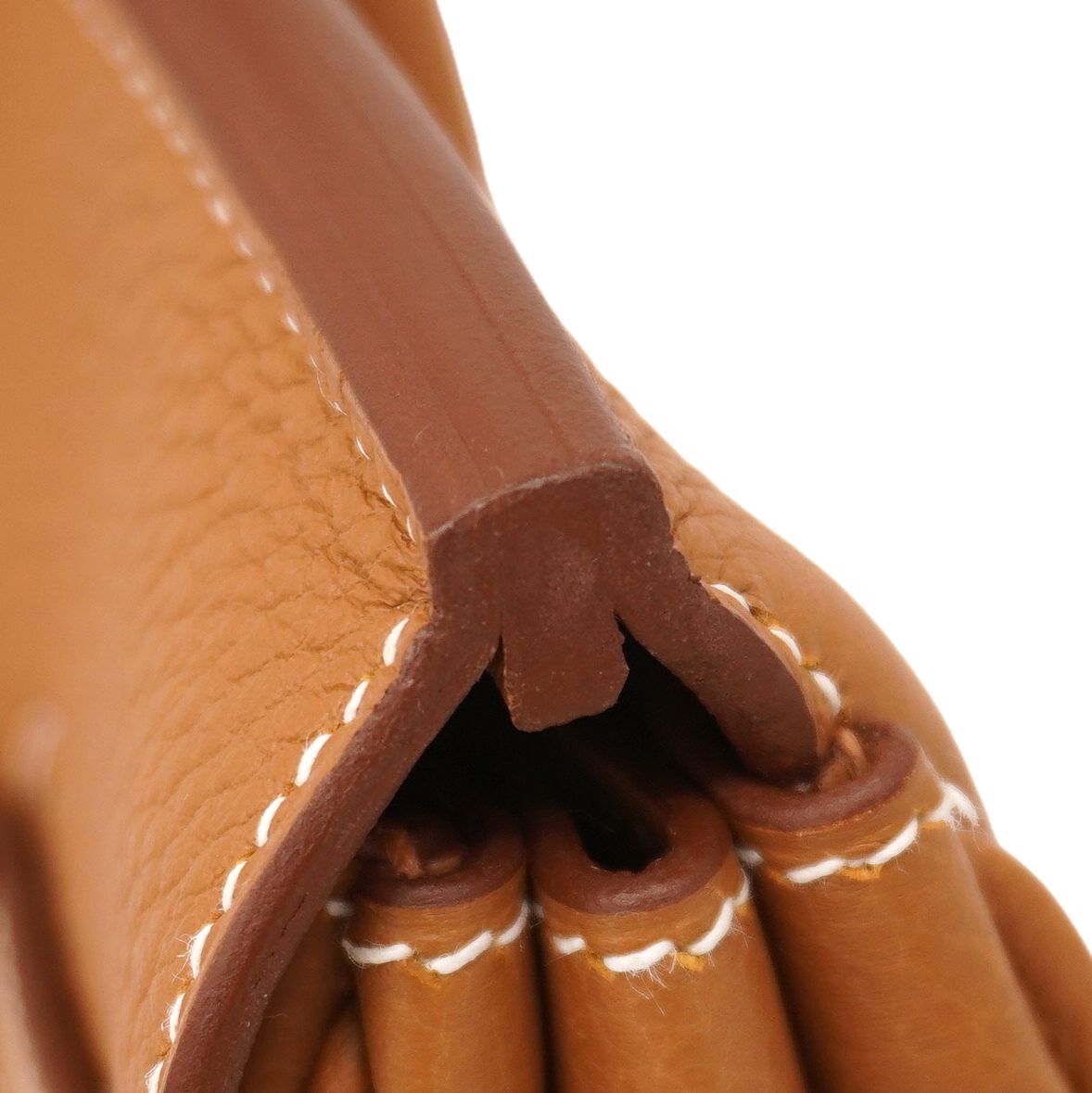 Hermes Handbag Birkin 25 Togo Gold Silver — view 7