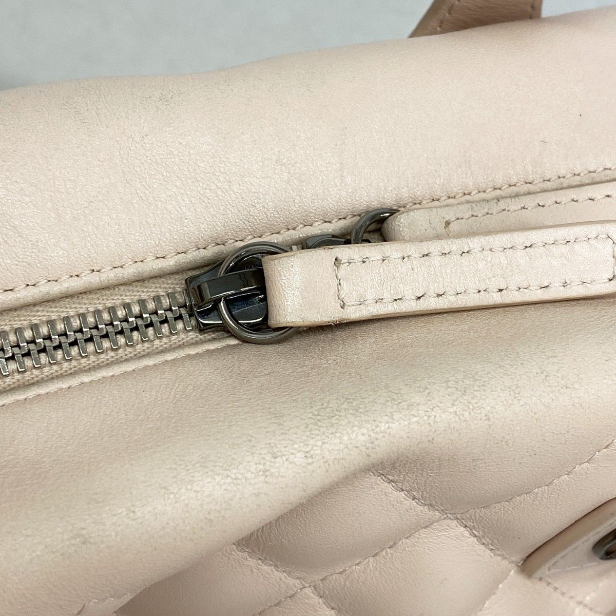 Chanel Handbag Quilted Lambskin Pink Silver 2-Way Bag — view 7