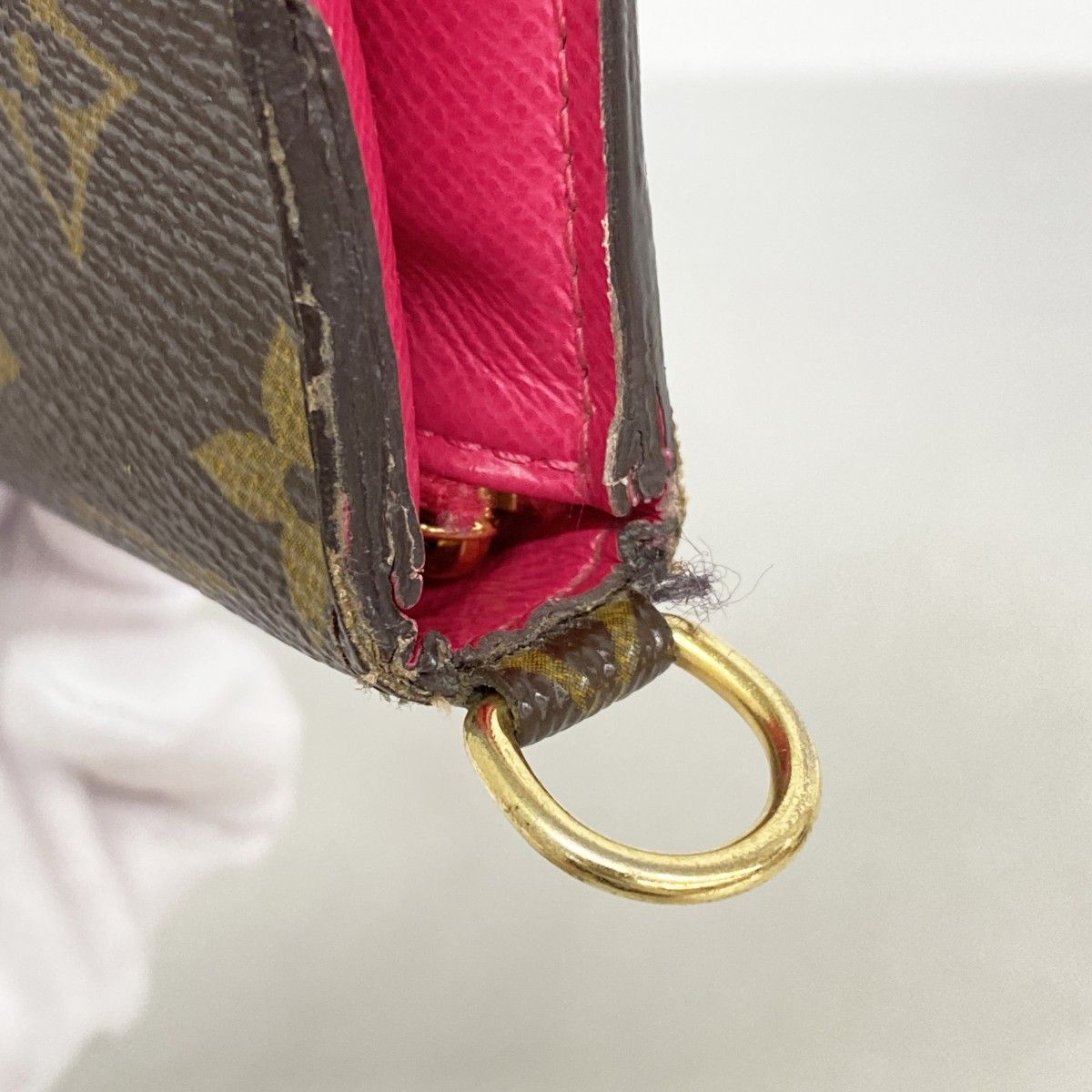 Louis Vuitton Wallet Monogram Portefeuille Insolite Brown Rose — view 5