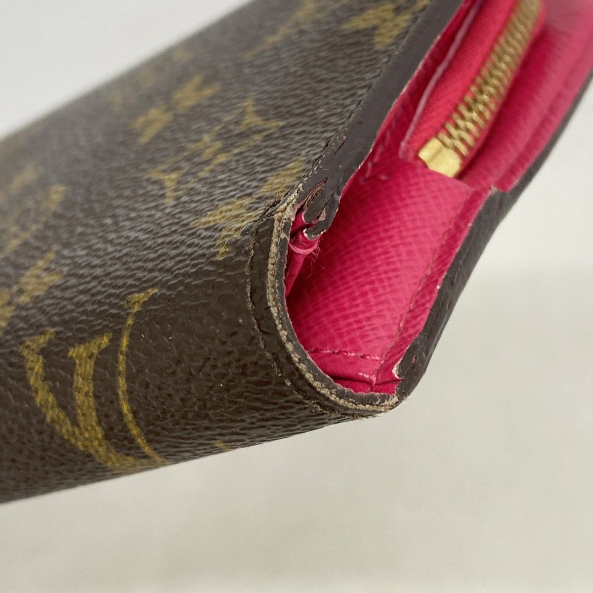Louis Vuitton Wallet Monogram Portefeuille Insolite Brown Rose — view 6