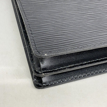 Louis Vuitton Shoulder Bag Epi Enghien Noir — view 7