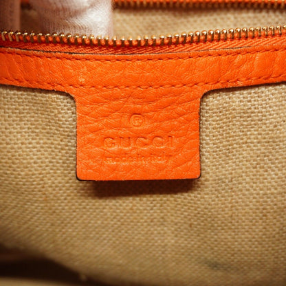 Gucci Shoulder Bag GG Canvas Brown Orange Champagne Gold — view 5