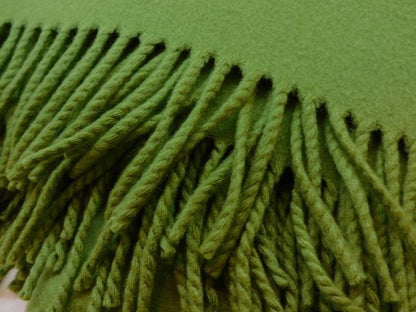 Hermes Cashmere 100% Large Shawl Green Scarf — view 3