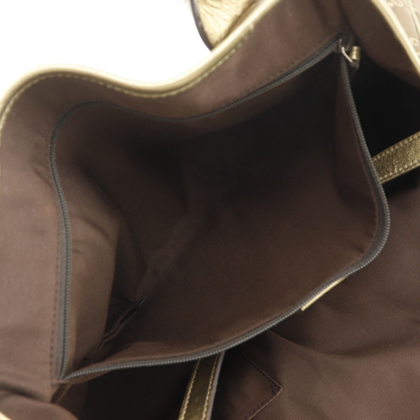 Gucci Prince Ribbon GG Canvas Gold Tote — view 7