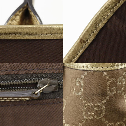 Gucci Prince Ribbon GG Canvas Gold Tote — view 8