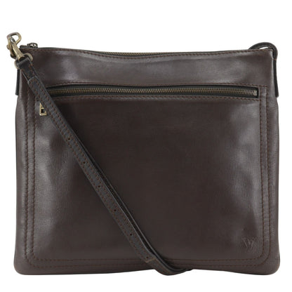 Louis Vuitton Pochette Shauni MM Utah Leather Cafe Brown Shoulder Bag