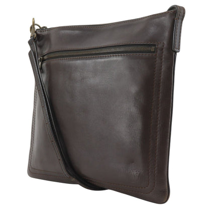 Louis Vuitton Pochette Shauni MM Utah Leather Cafe Brown Shoulder Bag — view 2