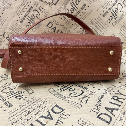Loewe Handbag Shoulder Anagram Leather Brown Travel — view 5