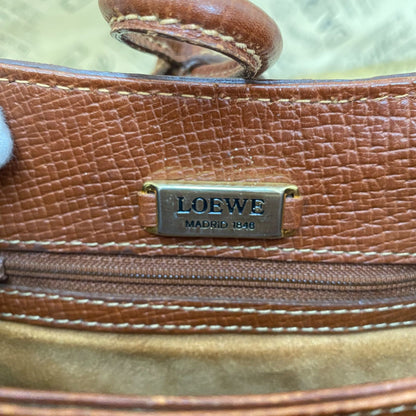 Loewe Handbag Shoulder Anagram Leather Brown Travel — view 4