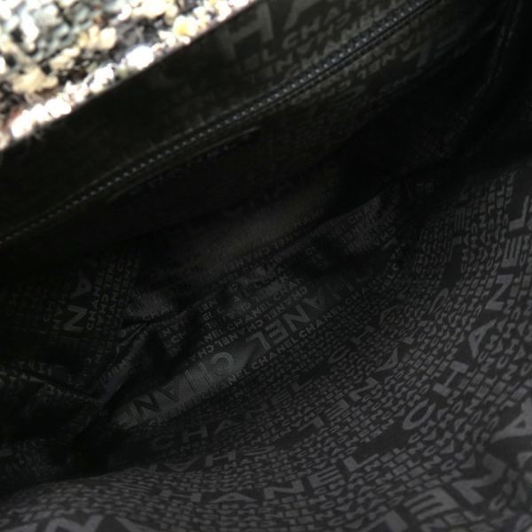 Chanel Camellia Tweed Chain Messenger Bag — view 3