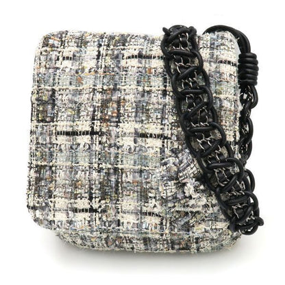 Chanel Camellia Tweed Chain Messenger Bag