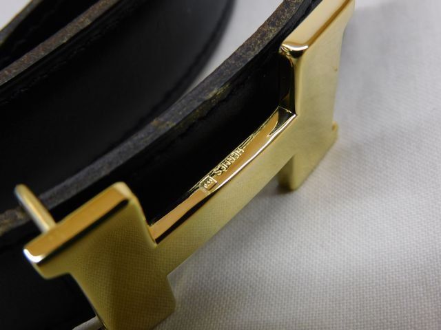 Hermes Mini Constance Belt Buckle 72 cm Reversible Black Brown Gold — view 3