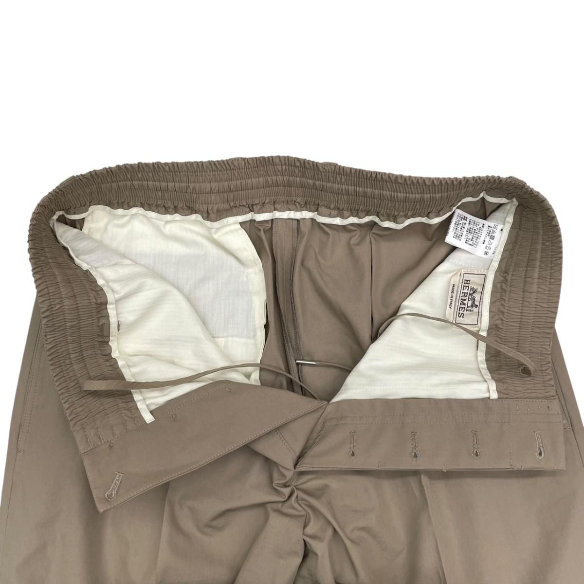 Hermes Long Pants Cotton Beige 44 — view 6