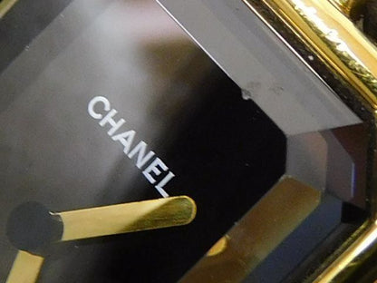 Chanel Watch Premier L Stainless Steel Gold Color Black Quartz — view 4