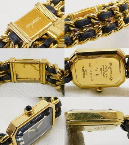 Chanel Watch Premier L Stainless Steel Gold Color Black Quartz — view 3