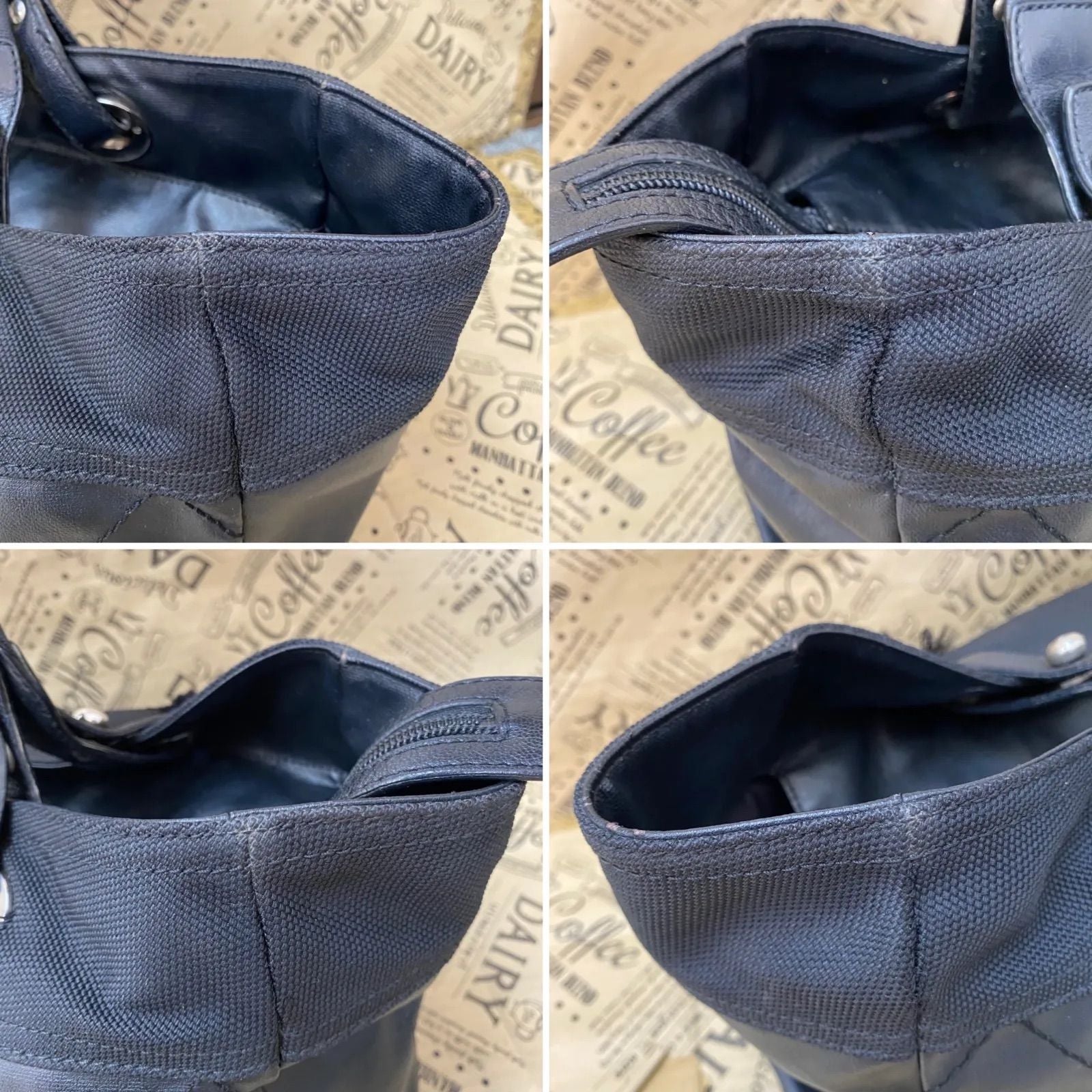 Chanel Paris Biarritz Tote Black CC Logo Business Travel — view 8