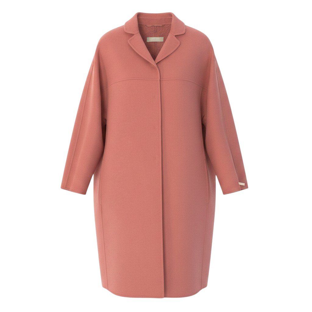 Max Mara S Cucito a Mano Star Coat 40 Pink Wool