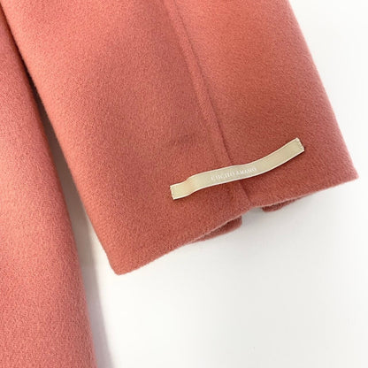 Max Mara S Cucito a Mano Star Coat 40 Pink Wool — view 7