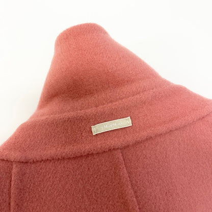 Max Mara S Cucito a Mano Star Coat 40 Pink Wool — view 8
