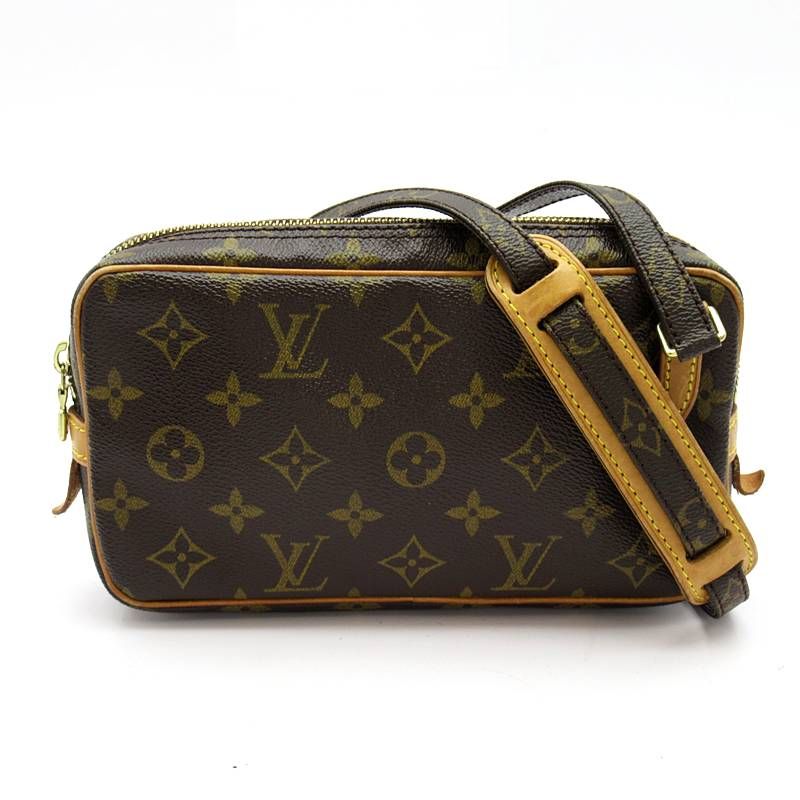 Louis Vuitton Bandouliere Monogram Shoulder Bag Brown