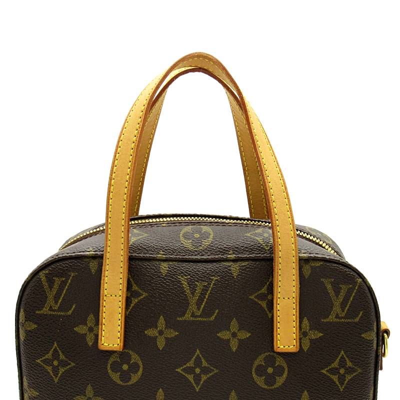 Louis Vuitton Spontini Monogram Handbag Brown — view 2
