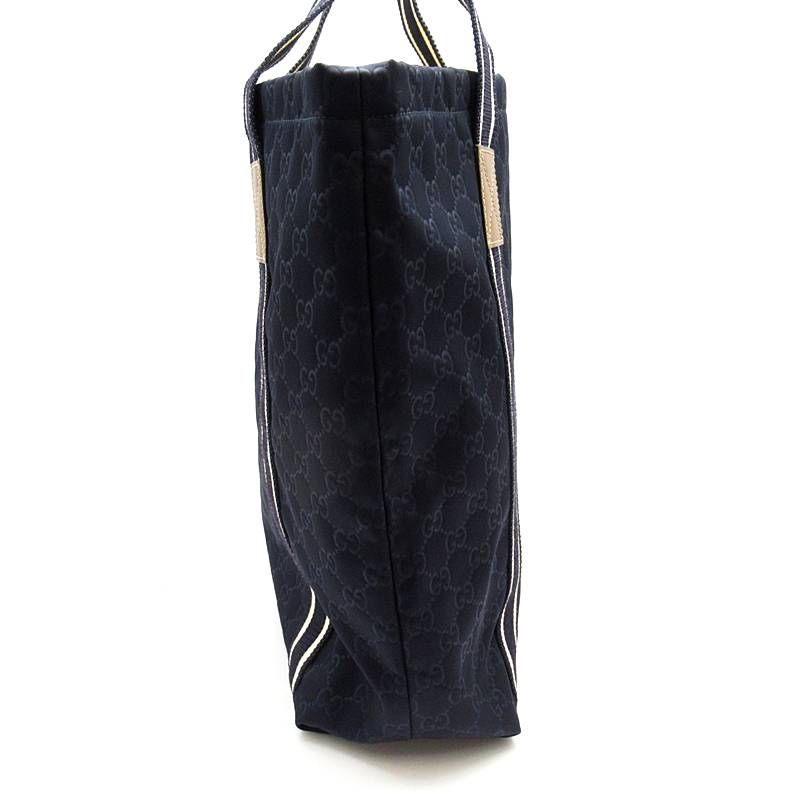 Gucci GG Nylon Tote Navy — view 3